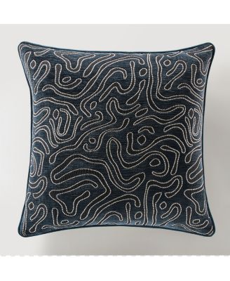 Abelia Pillow 22" - Ivory/Black