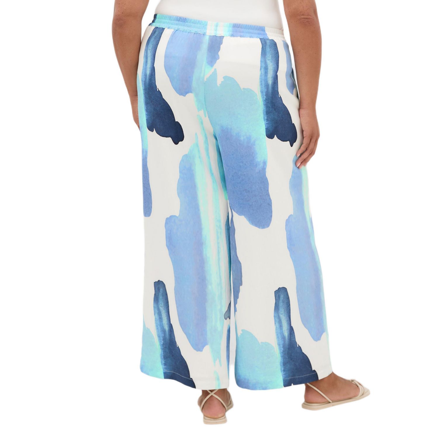 Plus Size Surface Level Print Pant