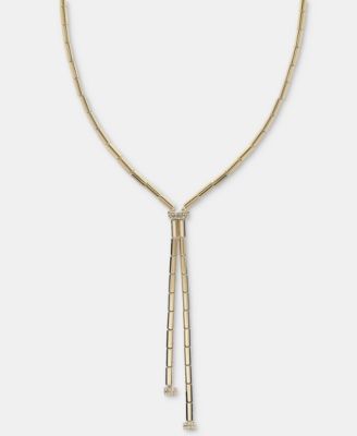 Pav&eacute; Bead Lariat Necklace