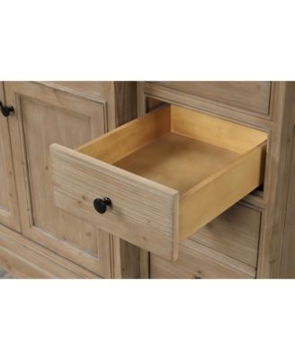 60" Kelly, Weathered Fir Finish, Engineered Quartz Countertop