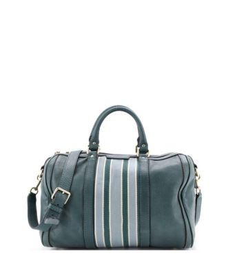 Medium Vintage Web Boston Bag Leather