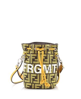 Mini x Fendi Fragment Mon Tresor Bucket Bag Zucca Canvas