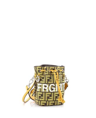 Mini x Fendi Fragment Mon Tresor Bucket Bag Zucca Canvas