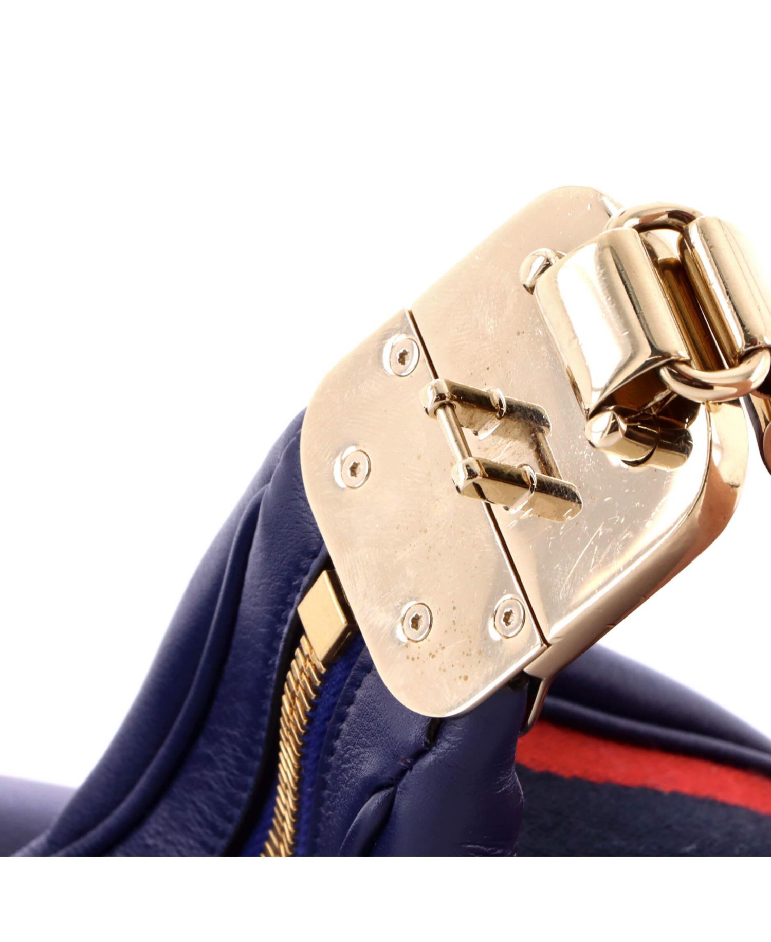 Small Attache Shoulder Bag Leather