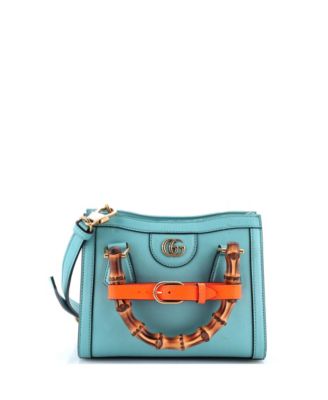 Mini Diana NM Bamboo Handle Tote Leather