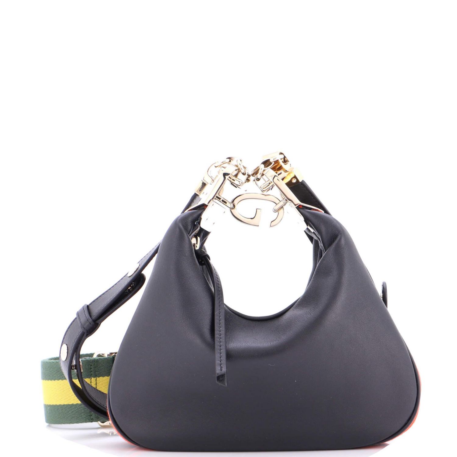 Small Attache Shoulder Bag Leather