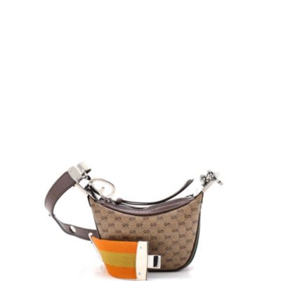 Mini Attache Shoulder Bag Micro GG Coated Canvas