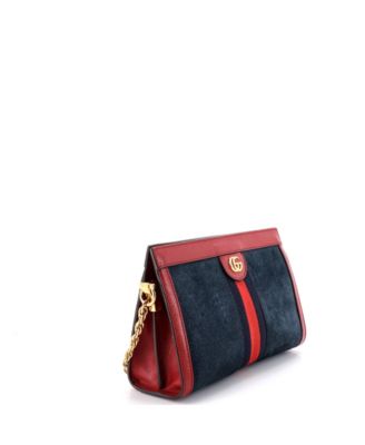 Small Ophidia Chain Shoulder Bag Suede