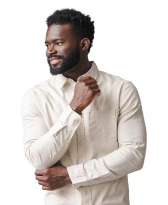 Men's Hope and Henry Long Sleeve Solid Linen Shirt