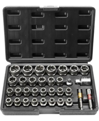 Bolt Extractor Set, 29-Piece Bolt And Nut Remover Set, 6mm To 10mm, , CR-MO Steel Extraction Socket Set With Storage Case