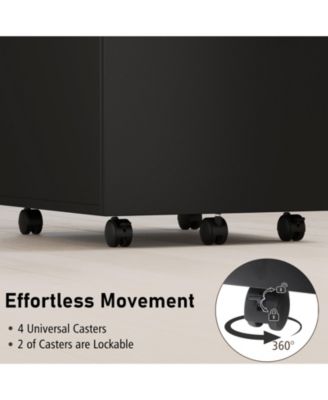 3 Drawer Filing Cabinet Locking Pedestal Desk