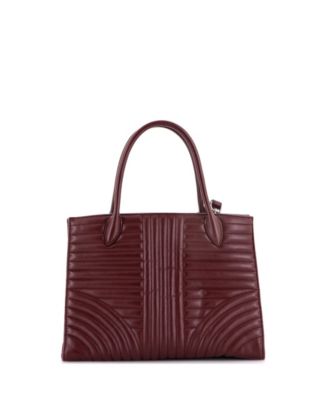 Medium Convertible Open Tote Diagramme Quilted Leather