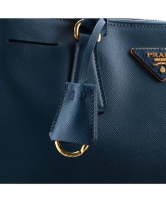 Small Double Zip Lux Tote Saffiano Leather