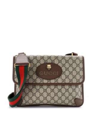 Medium Neo Vintage Flap Messenger GG Coated Canvas