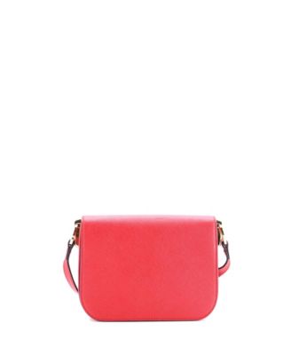 Small Embleme Flap Bag Saffiano Leather