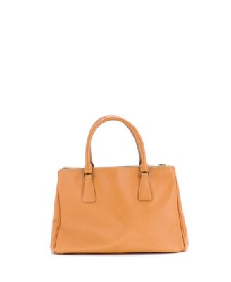 Small Double Zip Lux Tote Saffiano Leather