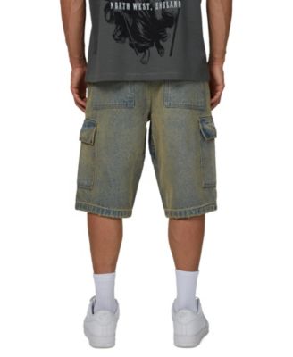 Plus Size Cargo Denim Shorts