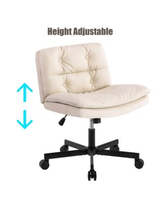 360° Swivel Home Office Desk Chair - Double-Layer Foam Cushion, Height Adjustable, 105°-120° Tilt, Metal Base for Study Room