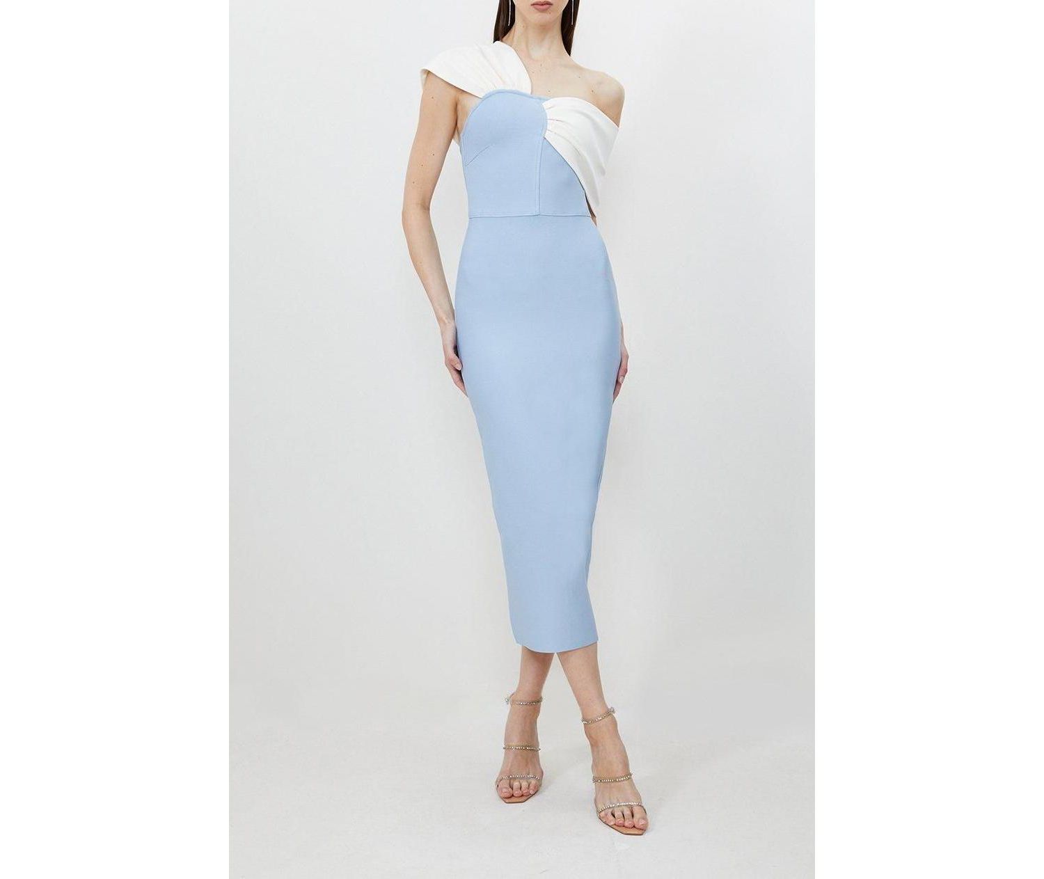 Women's Figure Form Asymmetric Midi Dress