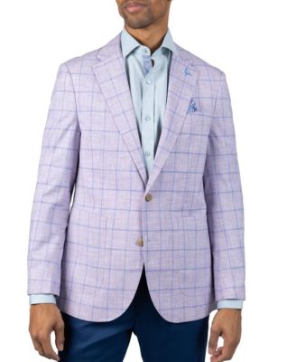 Men's Melange Windowpane Sport Coat