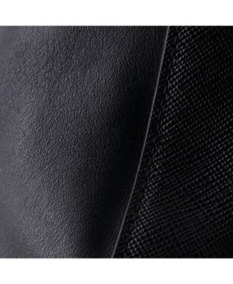 Small Convertible Open Tote Saffiano Leather