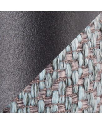 Fabric Queen Headboard with Black Metal Frame and Braided Tufting