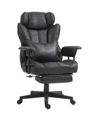 Executive Office Chair for Big and Tall with Lumbar Support and Foot Rest