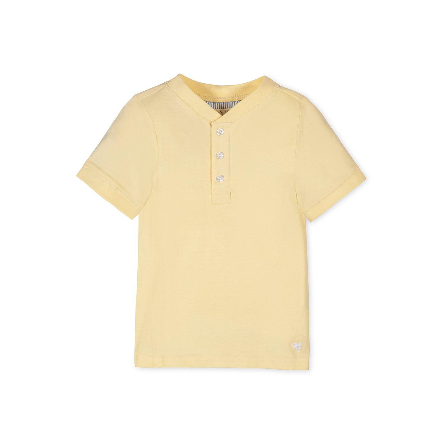 Boys Organic Short Sleeve Henley Tee