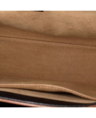 Small Padlock Front Pocket Flap Shoulder Bag GG Coated Canvas and Leather