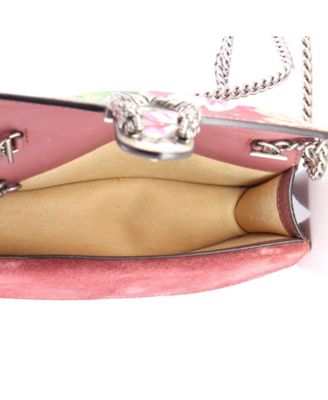 Super Mini Dionysus Bag Blooms Print GG Coated Canvas