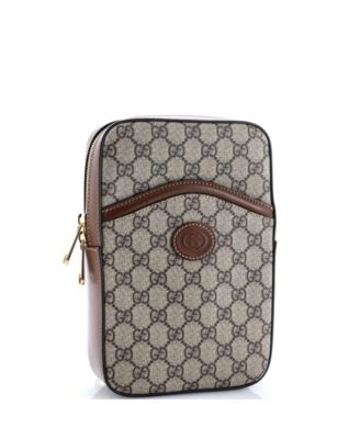 Small Interlocking G Patch Sling Bag GG Coated Canvas