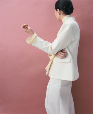 Women's Fitted Double-Breasted Blazer