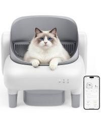 Self Cleaning Litter Box,95L Automatic Cat Litter Box Self Cleaning for Multiple Cats, with Safety Protection,App Control