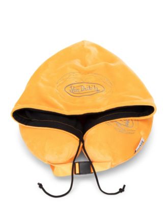 Pinstripe Hooded Memory Foam 11" Travel Neck Pillow