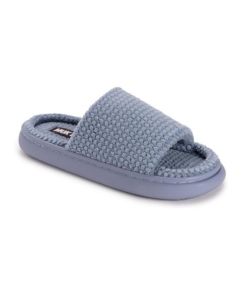 Женские тапочки MUK LUKS Marsai Slide Slipper, цвет: Шамбре синий