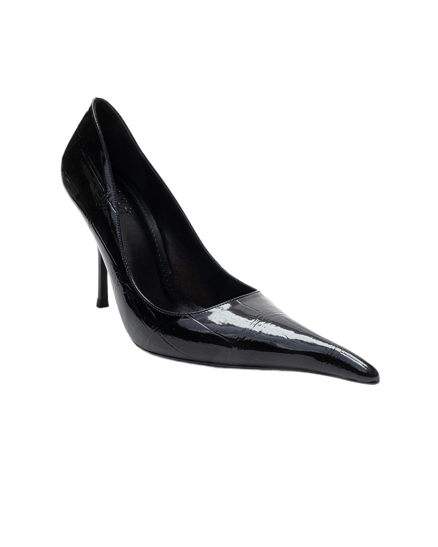 Женские туфли Prologue Shoes Luce Pointed Toe Stiletto, цвет: Чёрный с принтом — фото 1