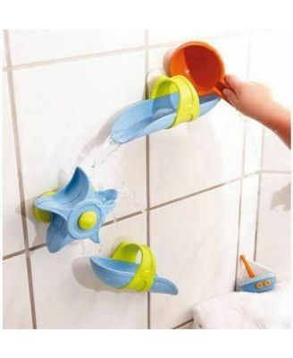 STEM Bath Toys for Kids Ages 3-6 with Suction Cup Tracks, Paddle Wheel, Ladle and Ball, Water Toys to Inspire Creativity and Problem-Solving