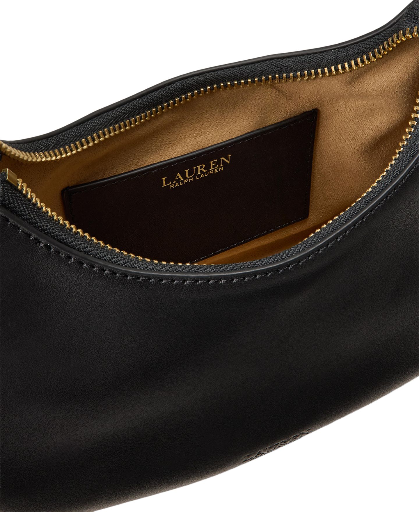 Женская сумка Lauren Ralph Lauren Marcy Medium Leather Shoulder, цвет: Чёрный — фото 5