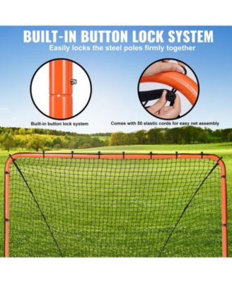 6 x 6 Ft Folding Lacrosse Goal with Steel Frame