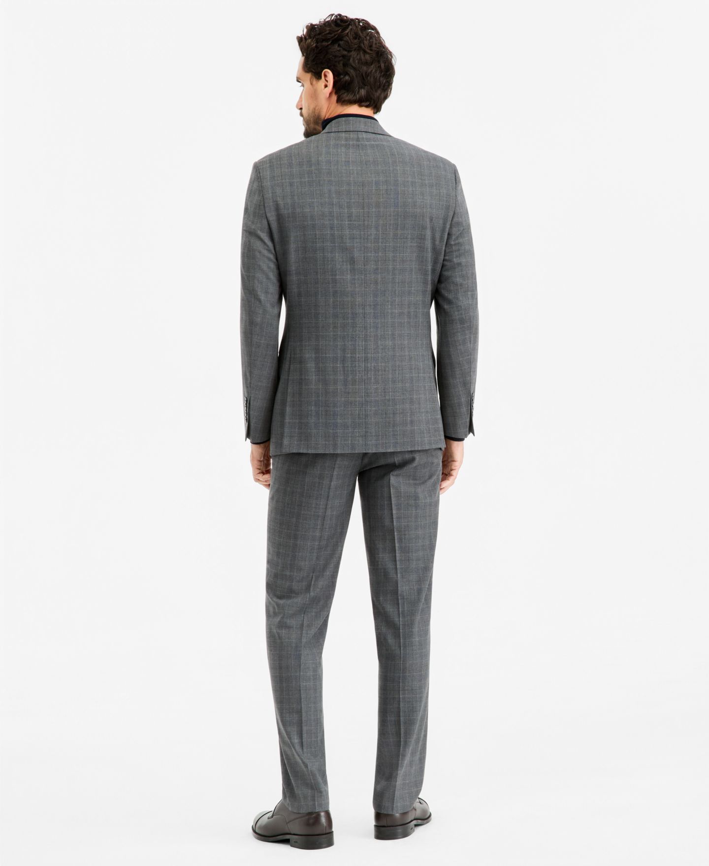 Мужские комплекты Tallia Classic-Fit Gray & Blue Check Suit Separates, цвет: Серый / Синий — фото 3