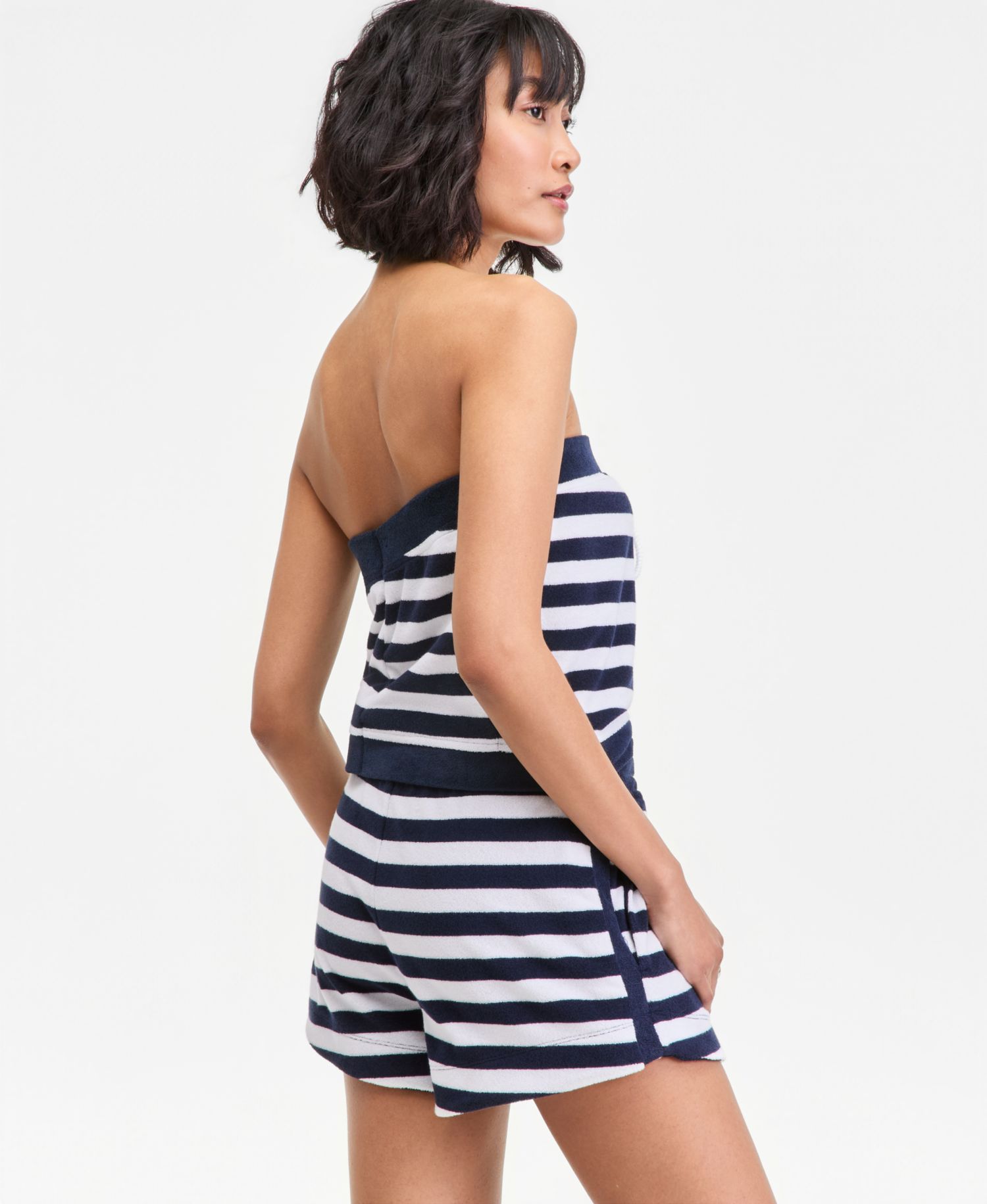 Women's Strapless Terry Tube Top