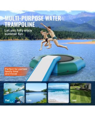 Inflatable Water Bouncer with Slide, Ladder and Air Pump