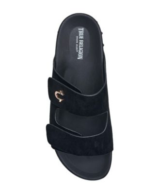 Men's Sean Double Strap Metal Logo Sandal