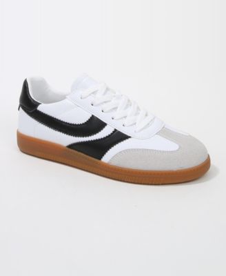 Women's Lilliann Mixed Panel Lace-Up Sneakers