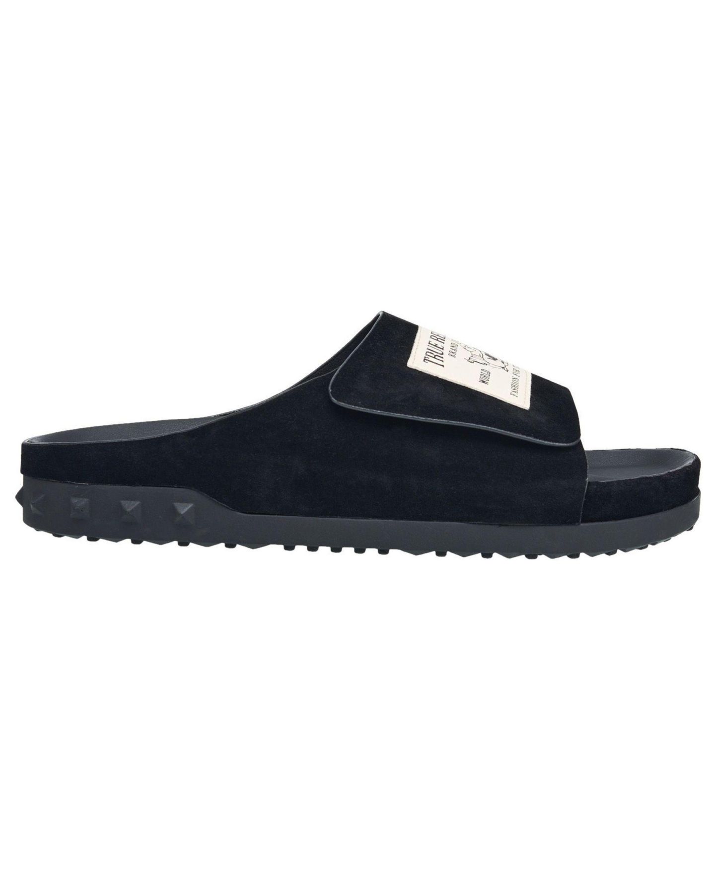 Мужские сандалии True Religion Cudi Velcro Strap SRS Logo Patch Sandal, цвет: Чёрный — фото 2