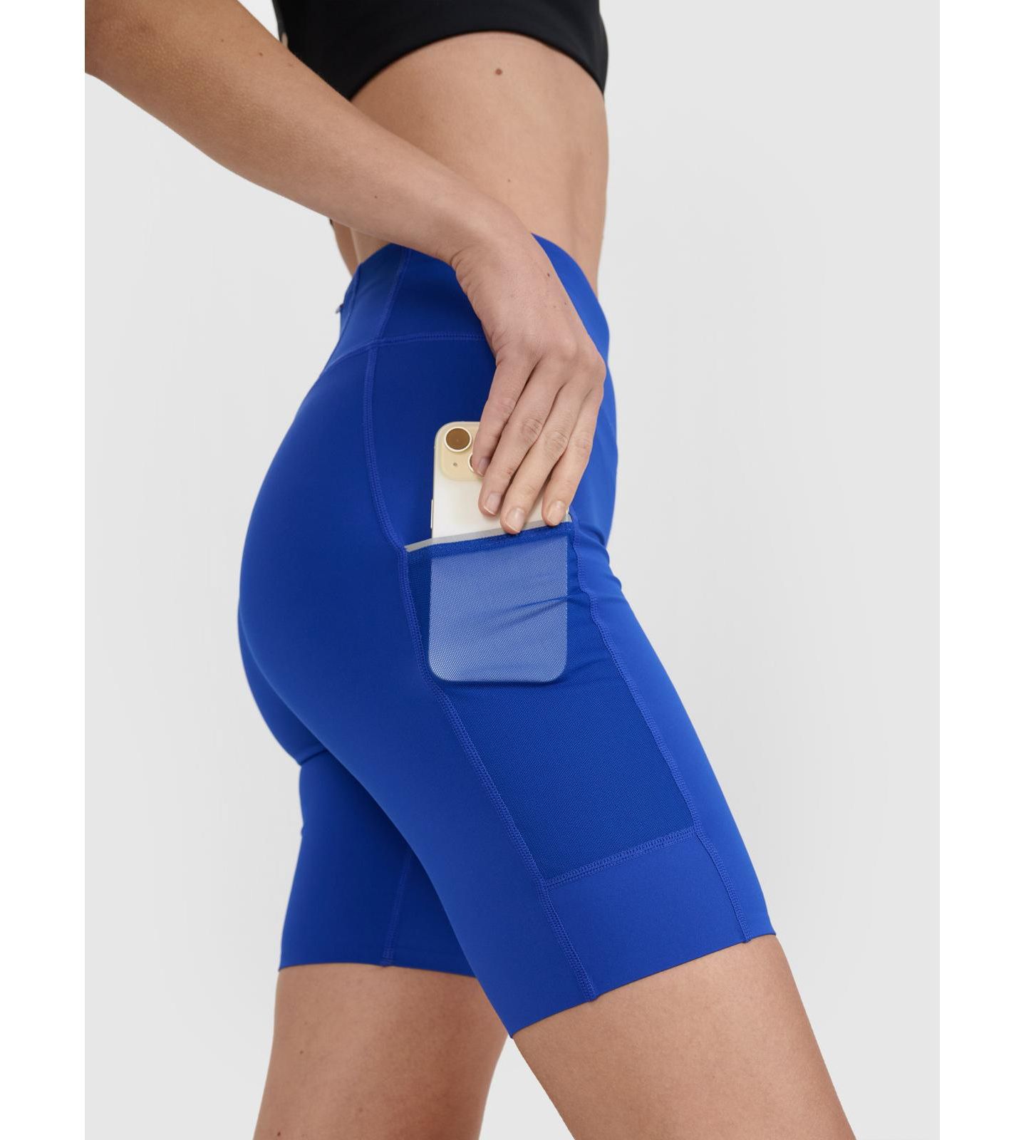 Женские леггинсы 4F Quick-Drying Cycling Short, цвет: Кобальтовый — фото 6