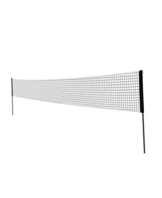 Portable Badminton Net Set with Poles, 4 Rackets and Shuttlecocks