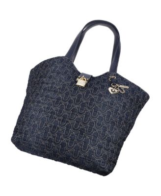 Horseshoe Denim Charm Tote