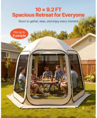  Pop-Up Screen House Tent for 4-8 People