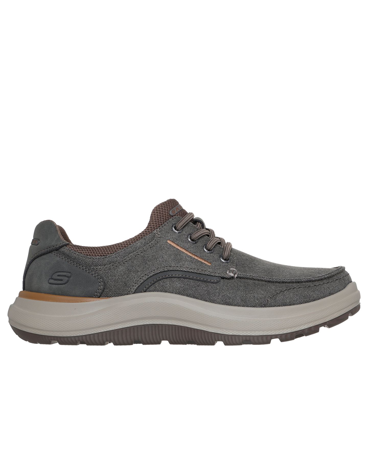 Мужские кроссовки Skechers Relaxed Fit: Altman - Finch Casual, цвет: Тёмный серо-коричневый — фото 2
